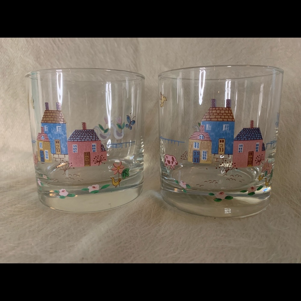International China Company “Heartland” 2 rocks glasses